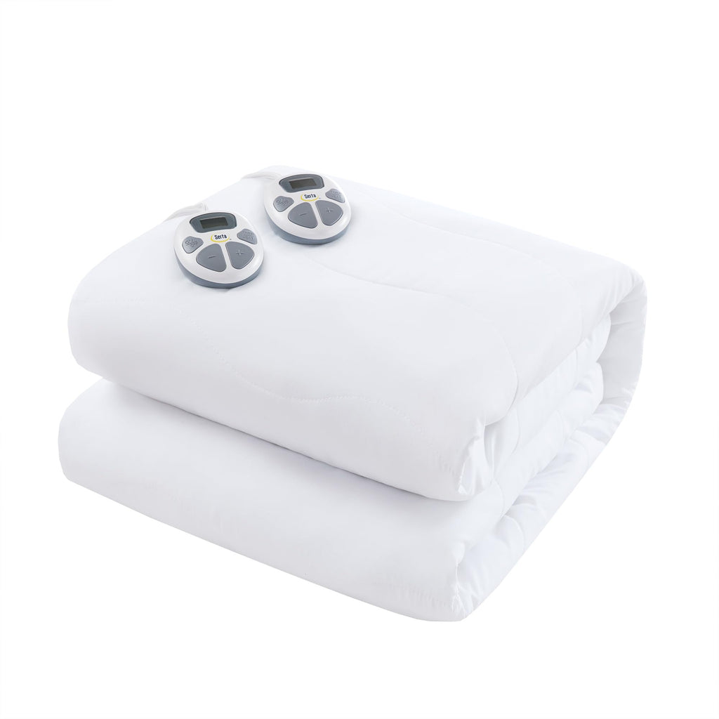 Heated Mattress Pad with Deep Pocket & Dual Controller Queen