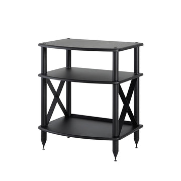 Vulcan TT Turntable Stand with Vinyl Record Storage - Black