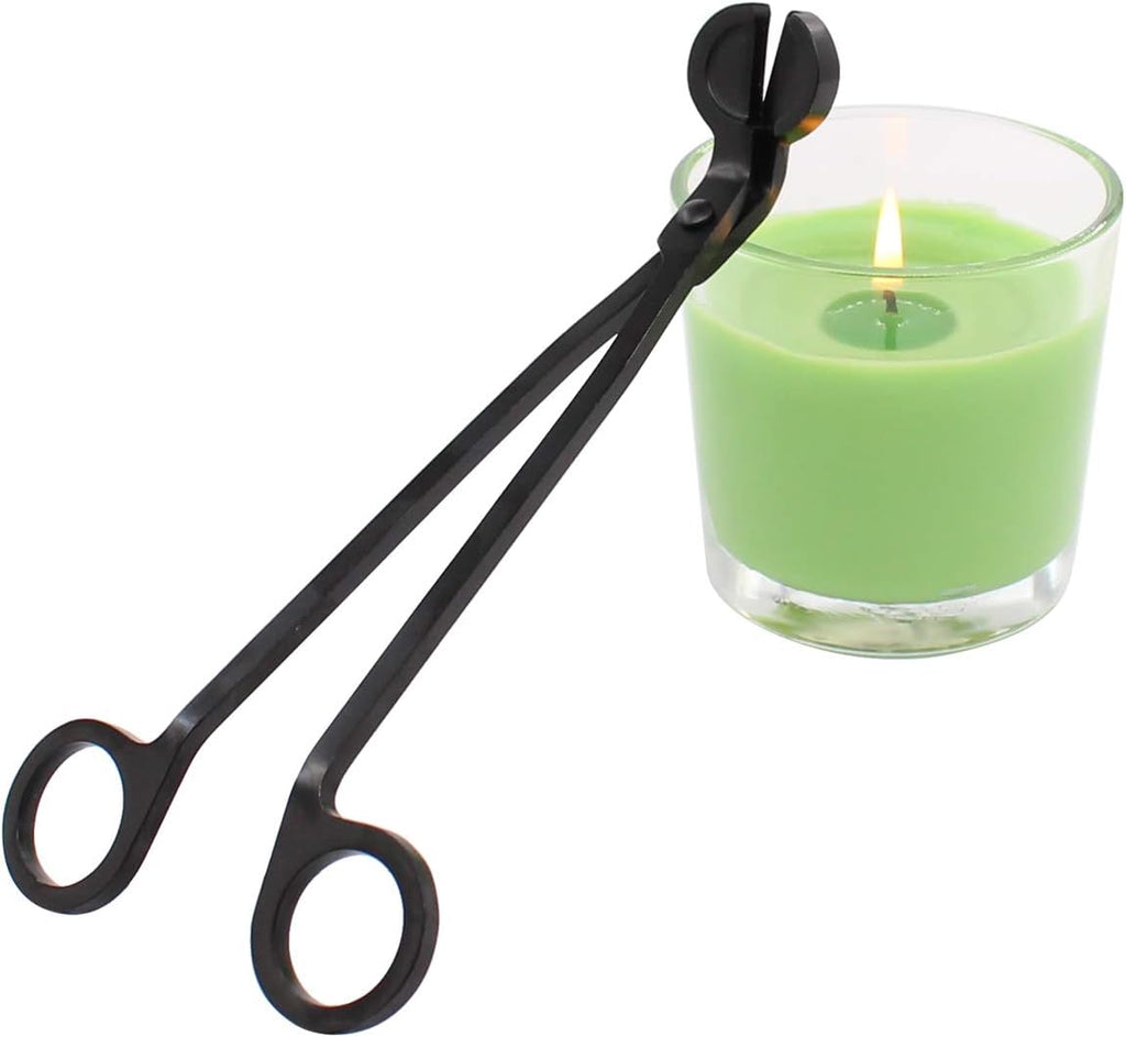 Stainless Steel Black Candle Snuffer Wick Trimmer Cut - Set of 3
