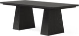 63-Inch Executive Desk, Large Office Computer Desk with Double Pedestal