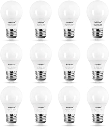 A15 LED Light Bulbs, 60W Equivalent, E26 Base, 5000K Daylight White, 7W 600 Lumens 120V, Ceiling Fan Light Bulbs
