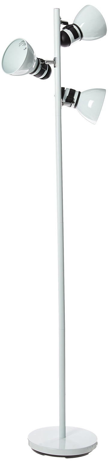 Three Light Tree Lamp, 65", White