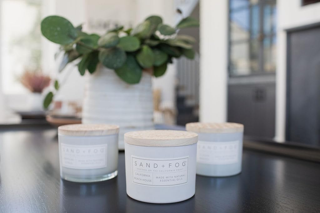 Scented Candle - California Beach House - Additional Scents and Sizes - 100% Cotton Lead-Free Wick - Luxury Air