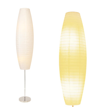Paper Floor Lamp, Rice Paper Lamp, Japanese Floor Lamp Rice Shade -Beige(Oval)