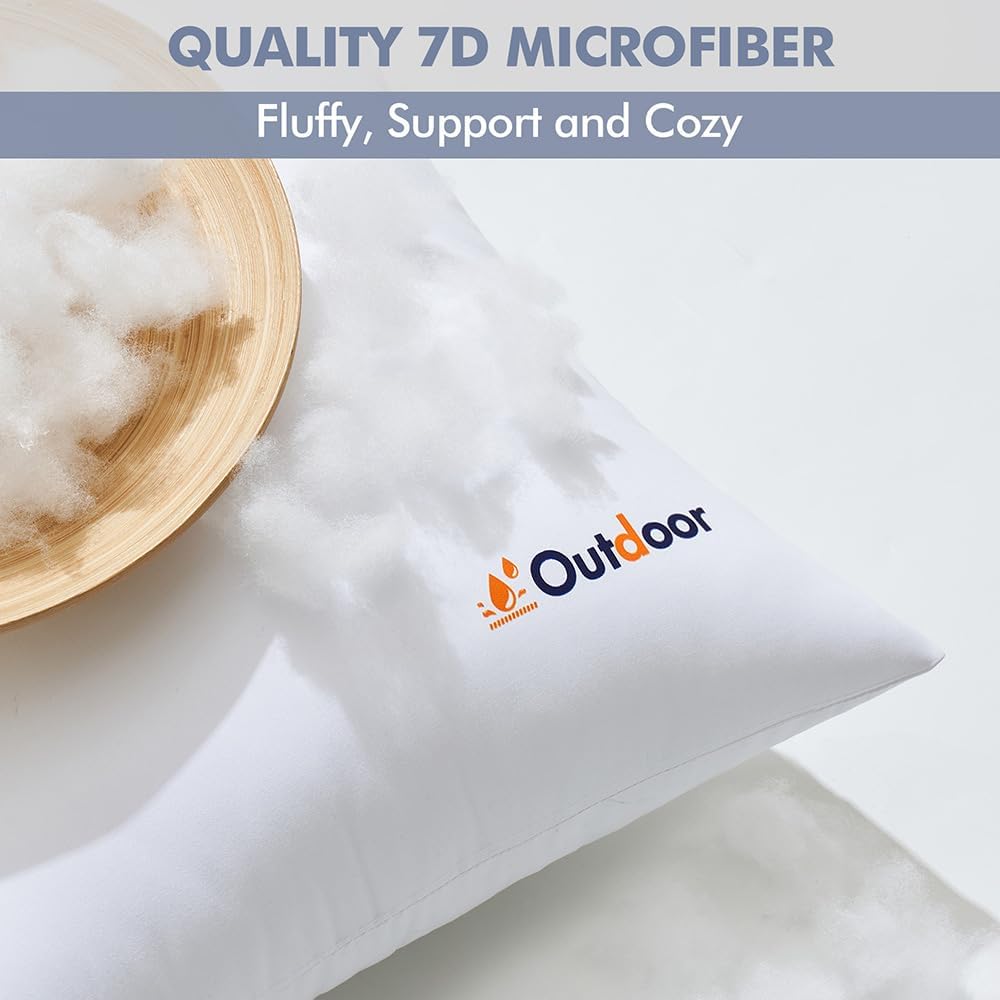 12x20 Inch Outdoor Waterproof Throw Pillow Inserts - Set of 2