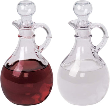 Glass Cruet Set, 6 1/2 Inch - Set of 2