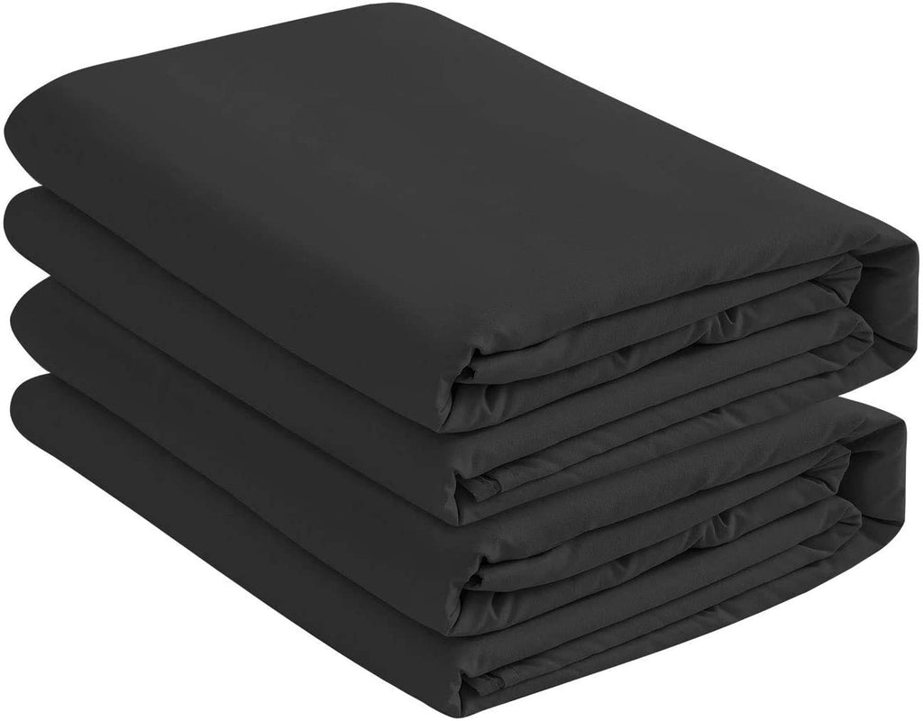 Cotton Knit Jersey Fitted Crib Sheets, 2-Pack, Soft, 28" x 52"X9" Black