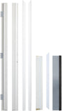 36 x 80 Textured Finished Fiberglass Door with Brickmould, Double-Sided Frosted Glass Modern Style for Home's Front