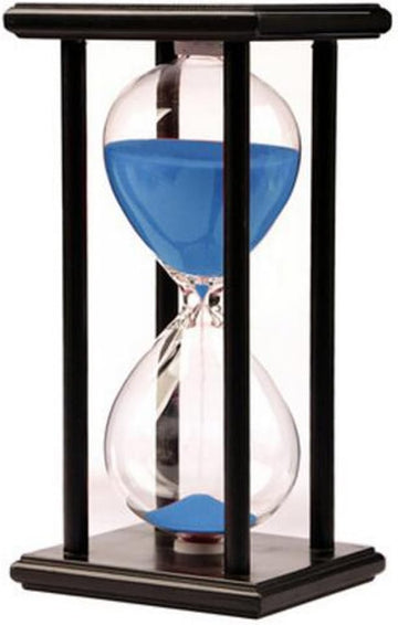 Sandglass 60 Minutes Timer Hourglass 1 Hour for Ornament Decoration Xmas New Year Birthday Tea Coffee Table Book