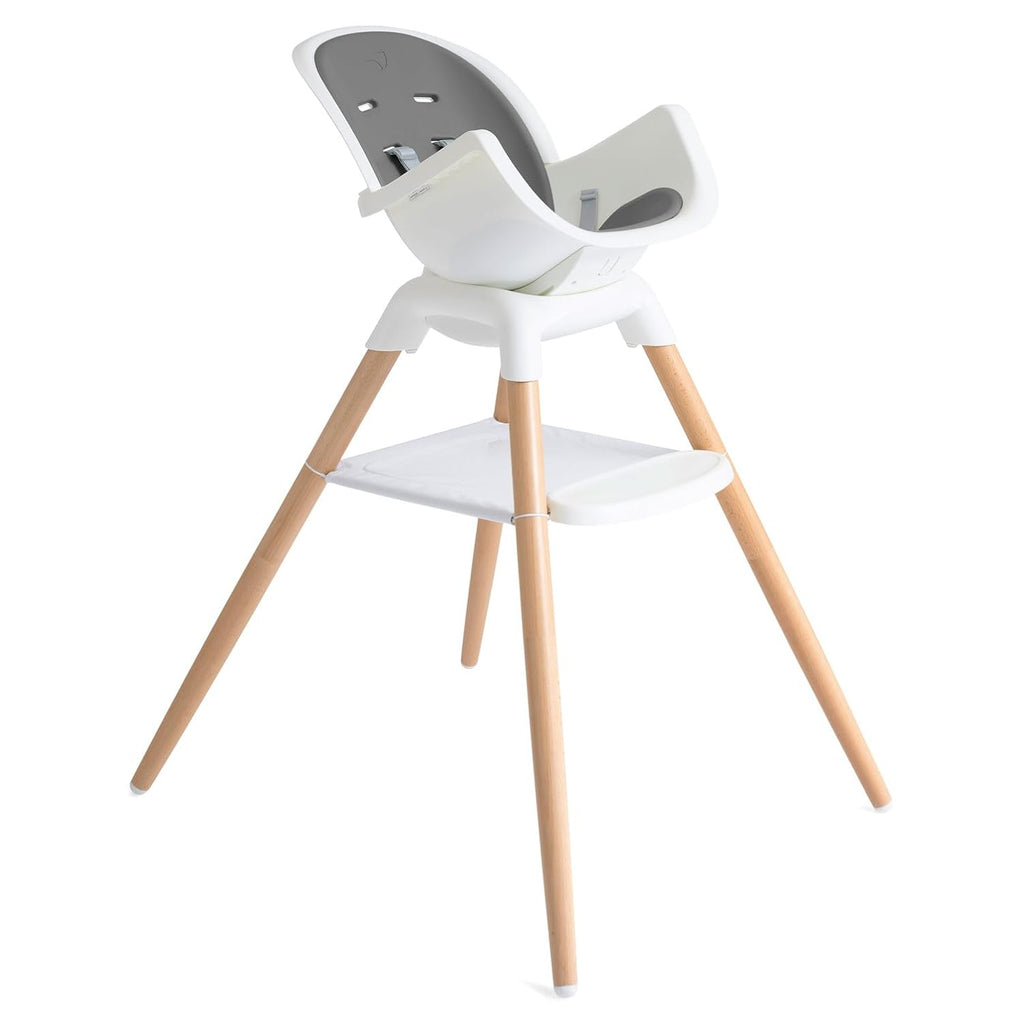 Chai Multi-Mode Highchair - European Beech Wood, Convertible, 9+ Modes, Birth up to 60 lb. (Shadow) | European Beech