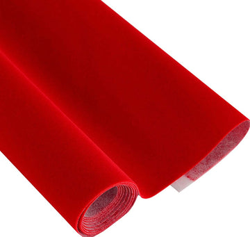 Self Adhesive Velvet Flock Paper Roll Soft Flocking Fabric for Jewelry Drawer Peel and Stick Velvet Fabric for