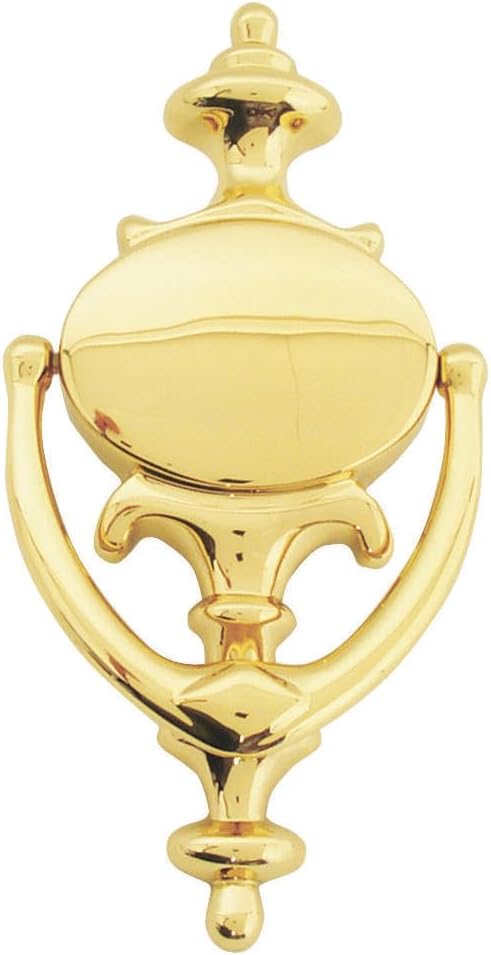Builders Hardware SC23107605 Door Knocker, Brass