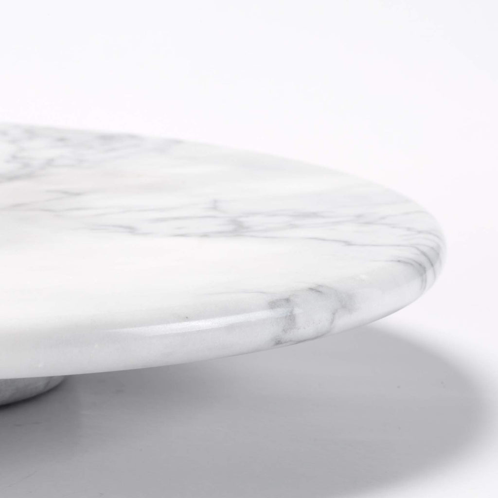 12'' Marble Lazy Susan for Countertop Kitchen Turntable Storage Turner countertop Organizer Convenient Serving