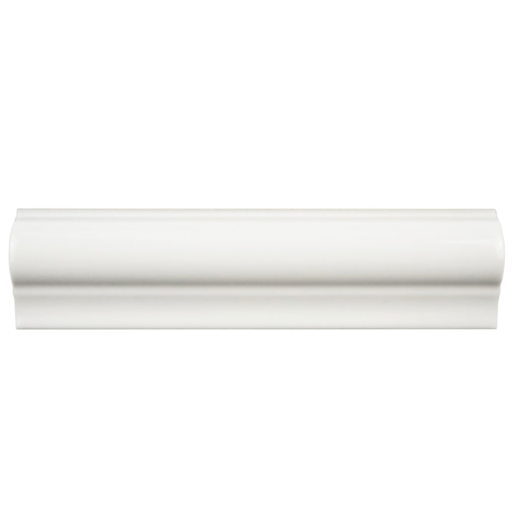 Antigua Moldura Blanco 2" x 8" Ceramic Chair Rail Wall Trim