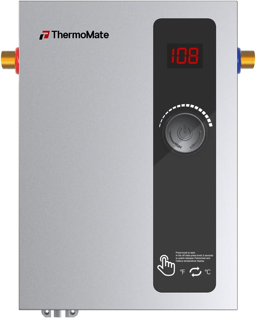 Tankless Water Heater Electric, 11kW 240 Volt On Demand Instant Hot Water Heater for Point of Use