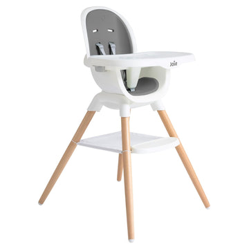 Chai Multi-Mode Highchair - European Beech Wood, Convertible, 9+ Modes, Birth up to 60 lb. (Shadow) | European Beech