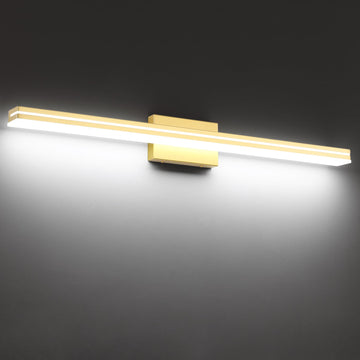 40-Inch LED Modern Bathroom Vanity Light Bar, Gold Modern Acrylic Bathroom Wall Lighting Fixtures Over Mirror (Cool