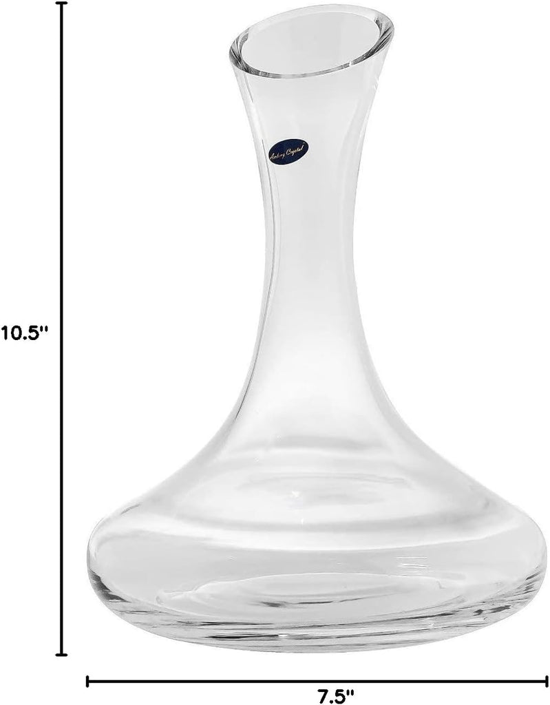 Lead-Free Large Wine Decanter, Red Wine Carafe, Wine Gift, Wine Accessories 58 oz (1700ml), with Crystal Globe Stopper