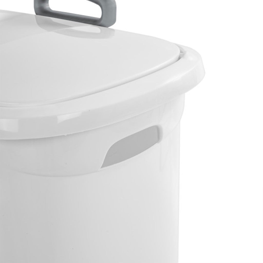 9-Pack Ultra Wheeled Hamper, Laundry Basket w/Flip-Top Lid & Retractable Handle - Plastic Rolling Clothes Storage