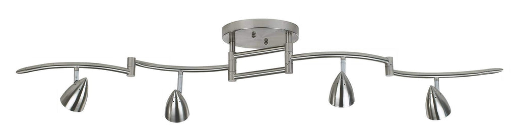 Axel Adjustable Swing Arm 4-Light Fixture LED 49" Wide Track Light Fixture