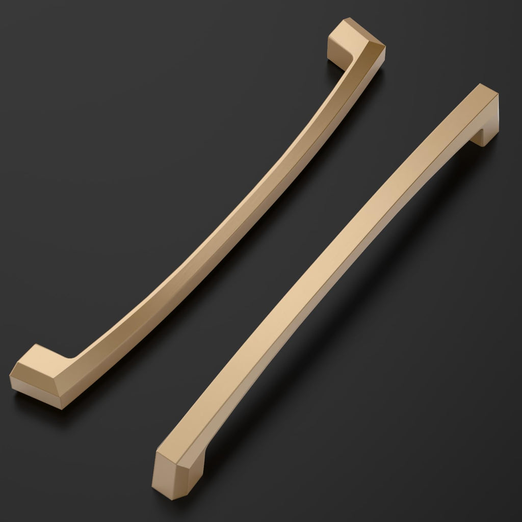 10 Pack Champagne Bronze Cabinet Pulls 7.5 Inch(192MM) Hole Centers Kitchen Cabinet Handles Hardware