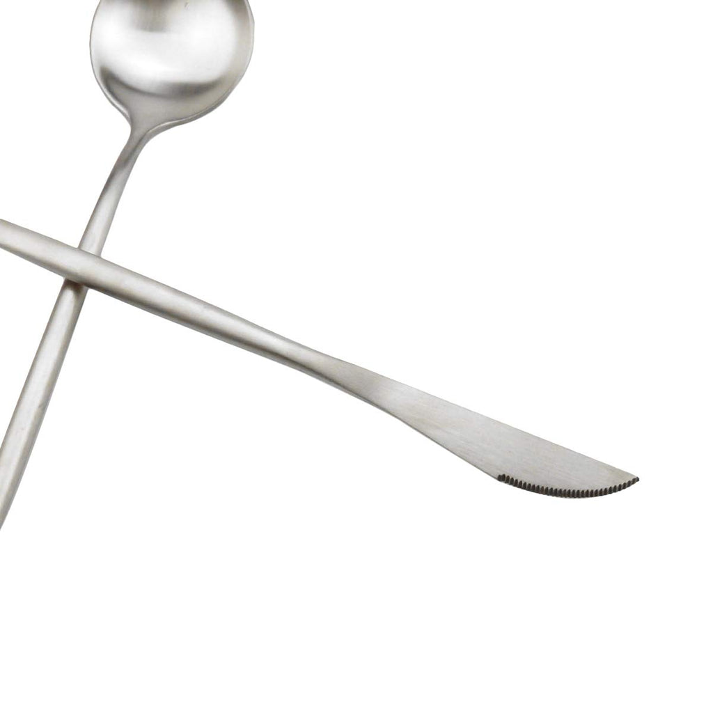 Luxury Flatware, Silverware Sets, 24-pieces Elegant Cute 18/10 Stainless Steel Silverware Set for Eating Home Kitchen
