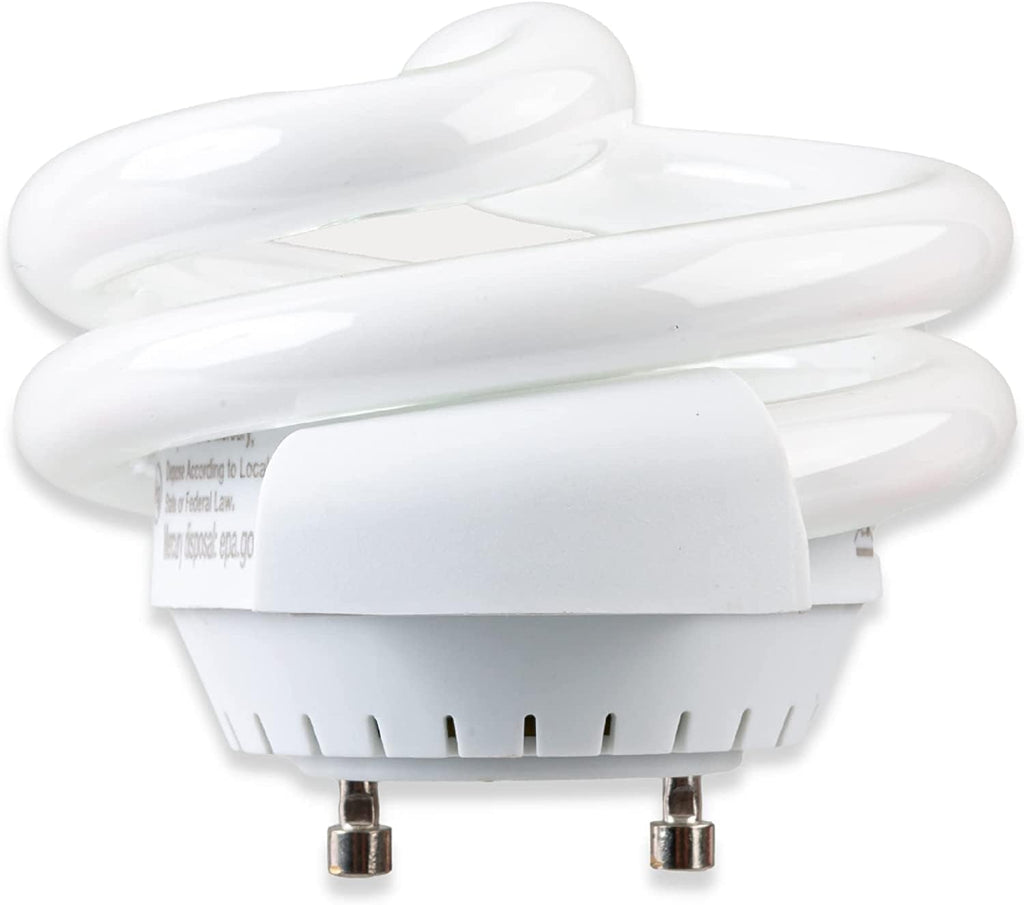 GU24 13W T2 Spiral CFL Puck Light Bulb 4200K Cool White 2-Prong