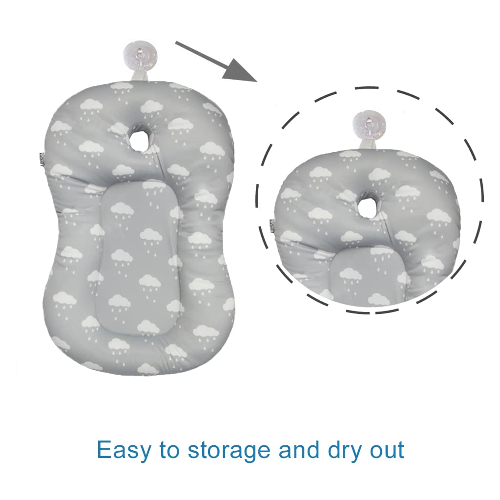 Baby Bath Mat, Baby Bath Pad, Soft Anti-Slip Babies Baths Insert