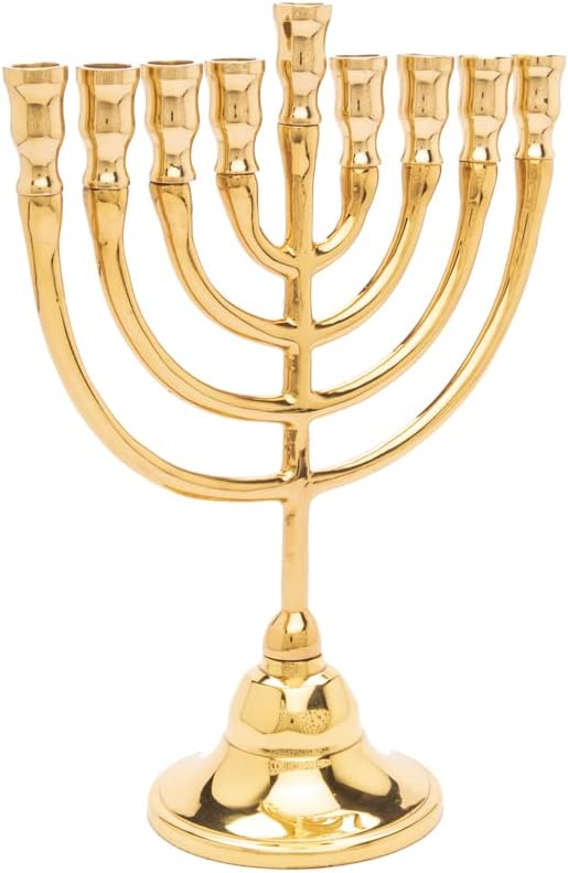 Classic Bronze Hanukkah - 8.5"x7" - Elegant Judaica Gift