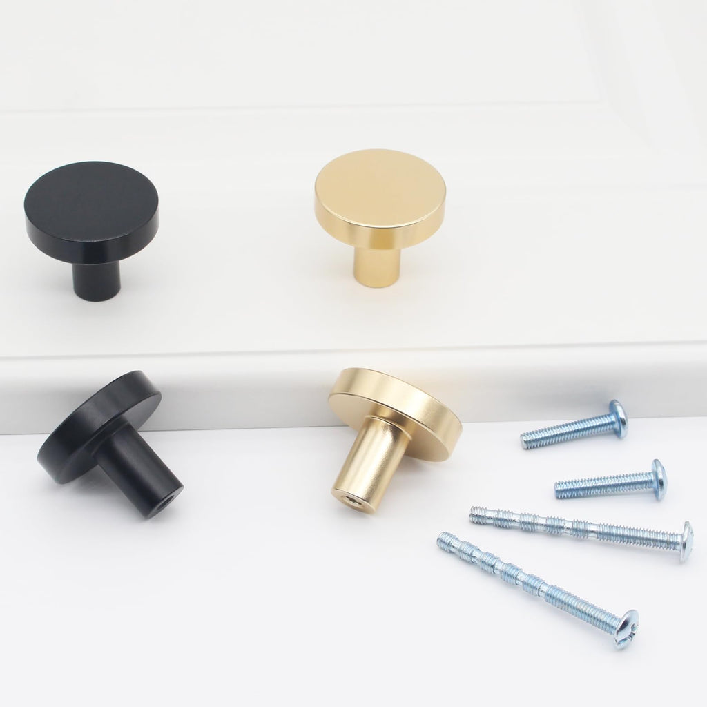 80 Pack Matte Black Cabinet Knobs, Dresser Pulls Drawer Handles