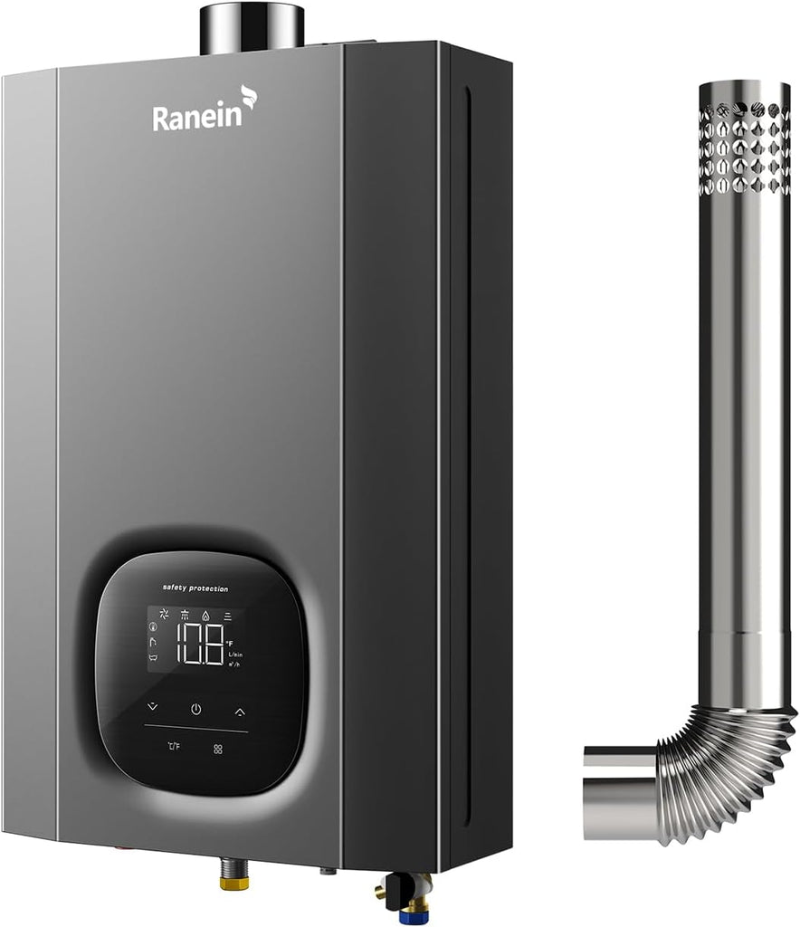 Natural Gas Tankless Water Heater, Indoor Max 4.3 GPM, 100, 000 BTU Instant Hot Water Heater