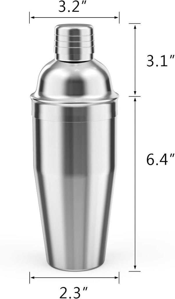 Cocktail Shaker Set,24oz Martini Shaker,Bartender Kit with Stand - Set of 4