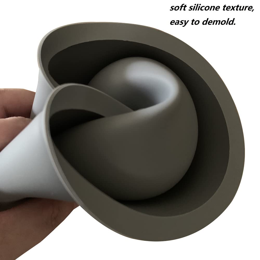 Big Round Silicone Planter Mold, 7 Inch Large Round Concrete Molds for Cylinder Flower Pot Making, DIY Handcraft