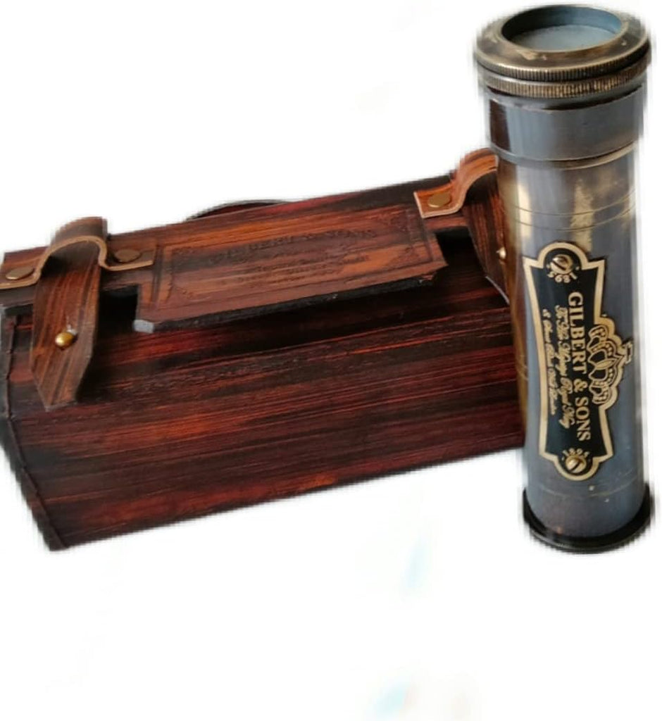 Handmade Brass Kaleidoscope Gift for Everyone with Box - Vintage Look - Antique Finish - Kaleidoscope for Friends