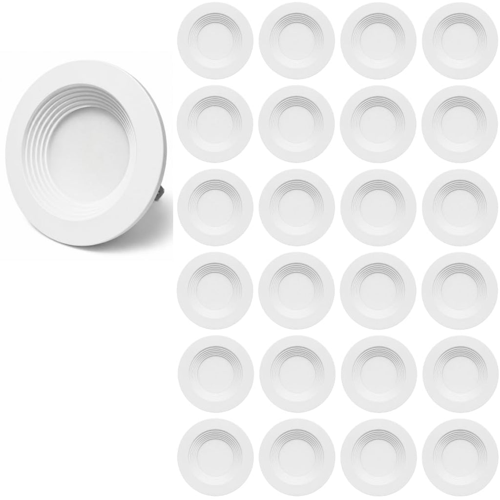 2 Inch 5CCT Recessed Retrofit Downlight Dimmable with Baffle Trim - UL Ceritfied - 24 Pack