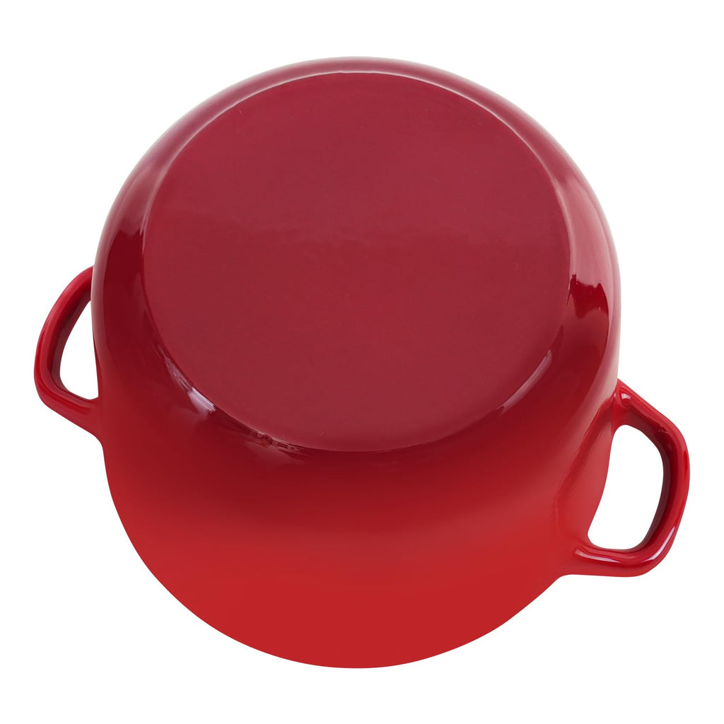 Dutch Oven Pot with Lid 1.8 Qt Cast Iron Dutch Oven for Bread Baking, Red Enameled Cast Iron Rice Pot, Small Deep