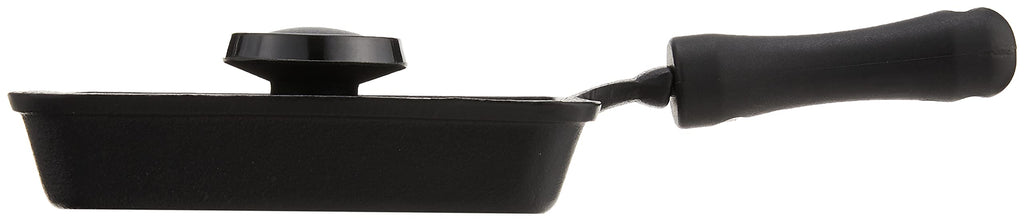 Mini Cast Iron Panini Pan with Press, 5.9 IN, As Shown