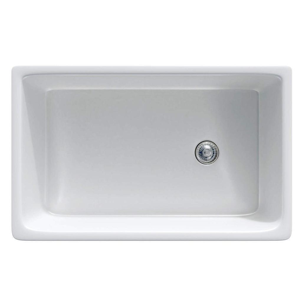 Sutton Fireclay sink, 30" Apron Front Farmhouse Kitchen Sink. Solid (Not Hollow)