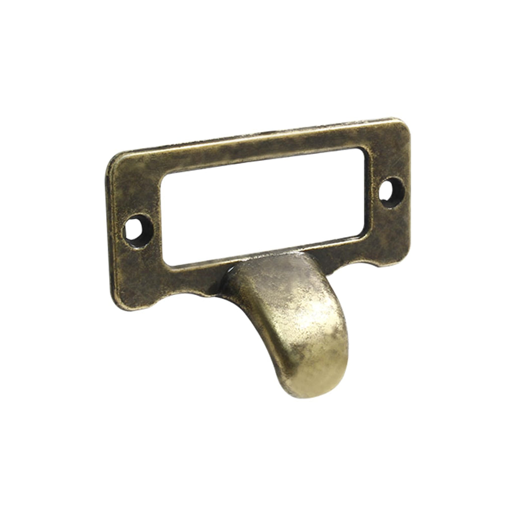 Card Catalog Drawer Pulls, Finger-Pull, File Label Holder Pull