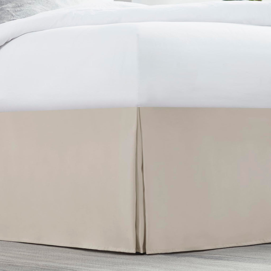 Bed Skirt - Bed Skirt 14 Inch Drop - Brushed Microfiber Bed Skirts - Hotel Quality Pleated Bed Skirt