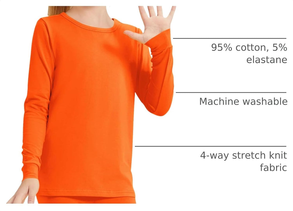 2T to 15Years Girls Long Sleeve Cotton T-Shirt Kids Basic Tee