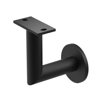 Handrail Bracket, Stainless Steel 316, Luminous Quasar, Matte Black Powder Coat