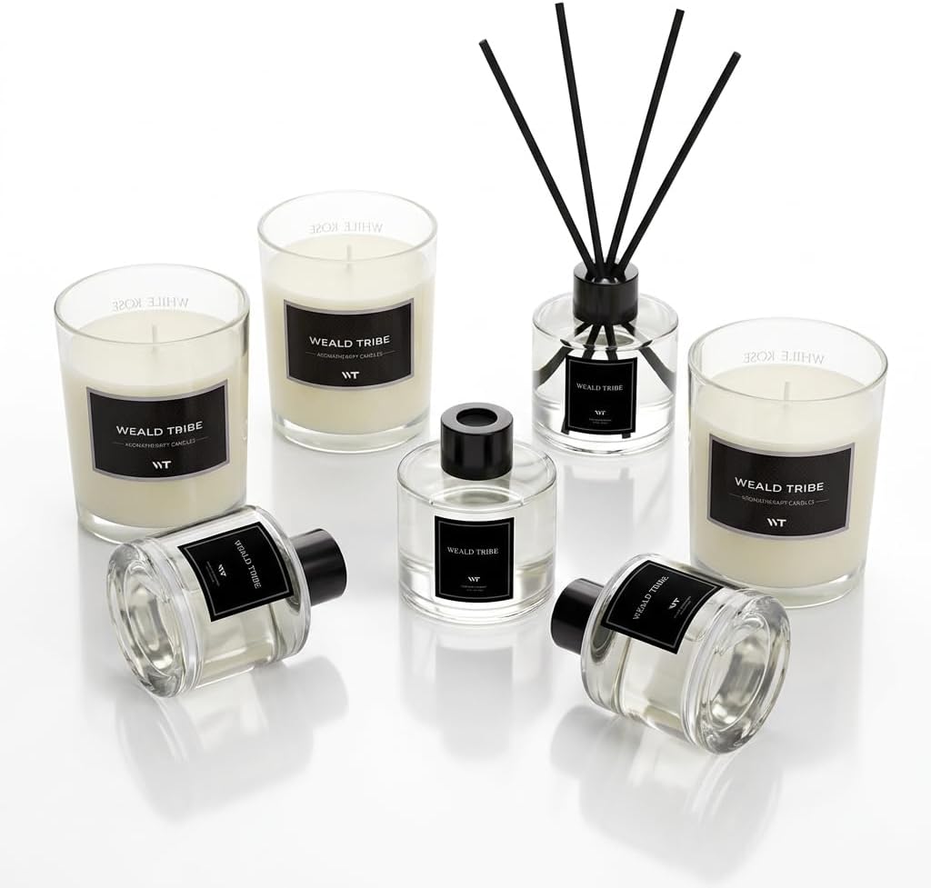 Reed Diffuser Air Fresheners, Oil Diffuser Sticks | Fresh Linen, Ocean, Eucalyptus & Mint Scent(1.7 fl oz - Set of 3