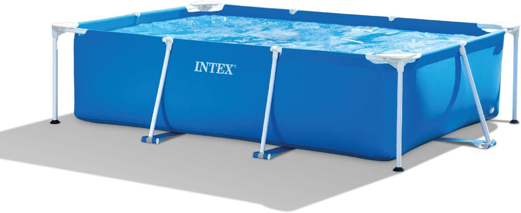 Rectangular Frame 8 ft 6 in x 5 ft 3 in x 25 in Above Ground Pool, Swimming Pool with Steel Frame, Pump Not Included