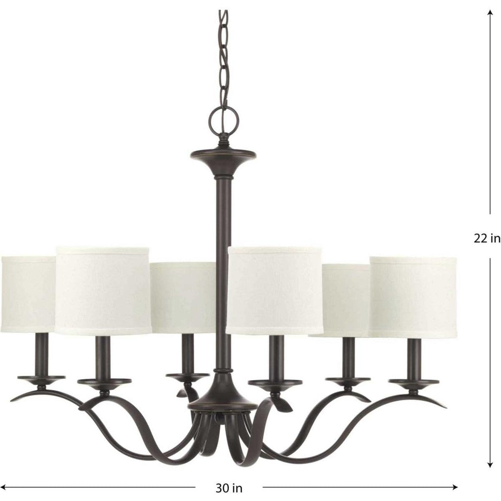 Inspire 6-Light Chandelier, Antique Bronze