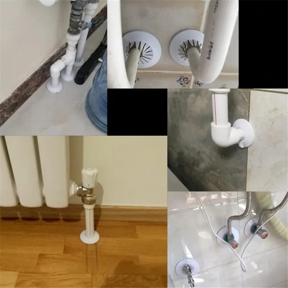 Wall Flange Easy Installation Plastic Radiator Escutcheon Water Pipe Drain Line Cover Collar Wall Pipe Cover