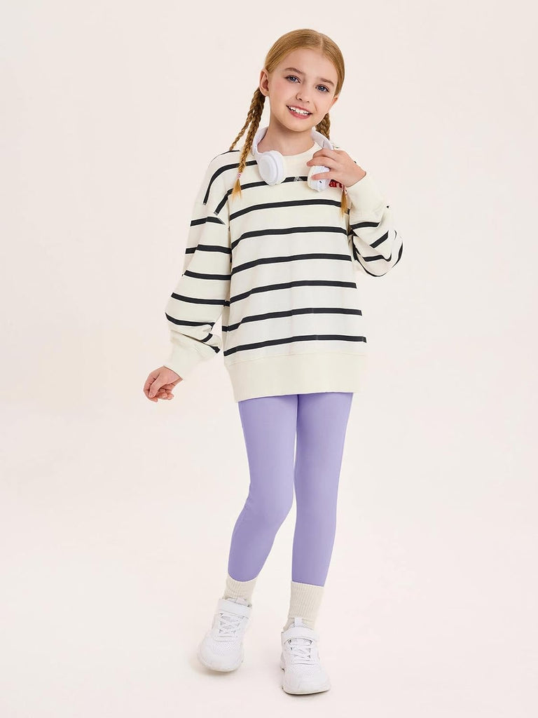 Girls Athletic Leggings Kids High Waisted Dance Yoga Pants