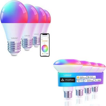 Matter Smart BR30 Bulbs 4-Pack & WiFi A19 4-Pack