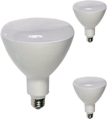 BR40 LED Light Bulb 12W 840 Lumens 5000K Bright White E26 Medium Base Dimmable 100° Beam Angle UL Listed Pack of 3