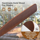 XINGSIYUELYX 72 Inch Black + Walnut Ceiling Fan - Image 3